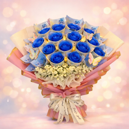 Money Bouquet Pattaya - 1 Money Bouquet Pattaya – Cash Flower GiftPremium money bouquet delivery in Pattaya.