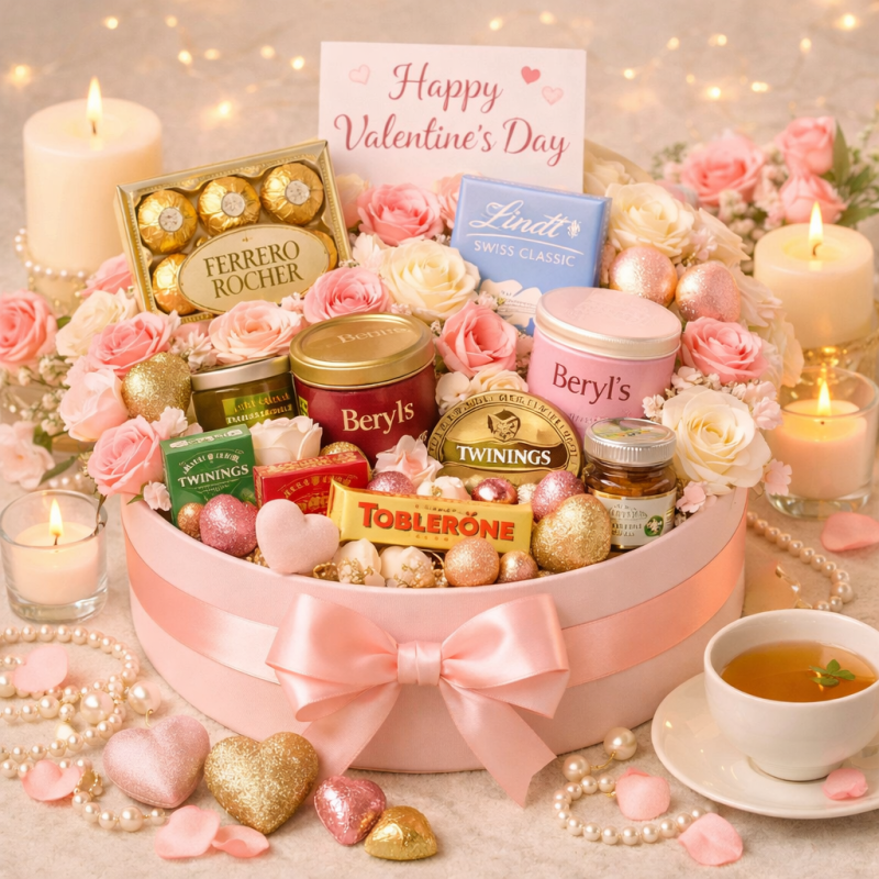 Valentine’s Day Flower Box – Romantic Luxury Gift - 1 
