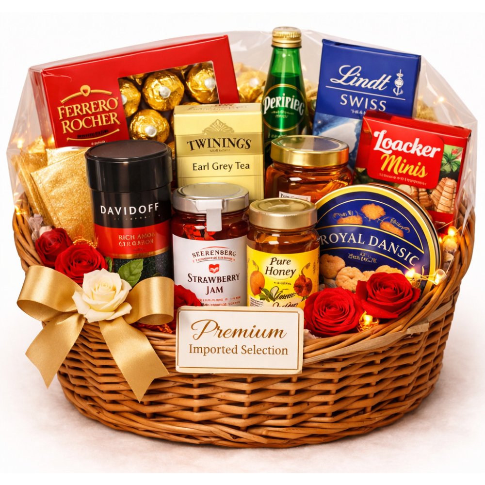 Luxe gourmet import cadeaumand