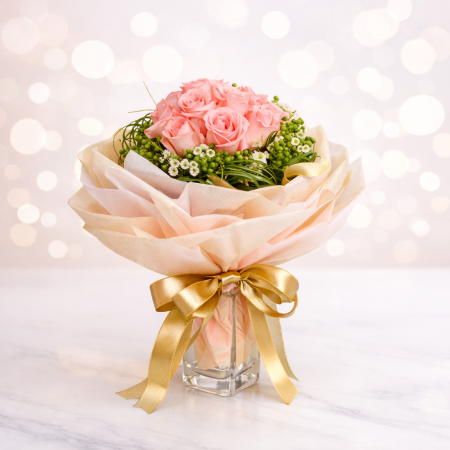 Pink Rose Bouquet – Romantic Same‑Day Gift Goldband