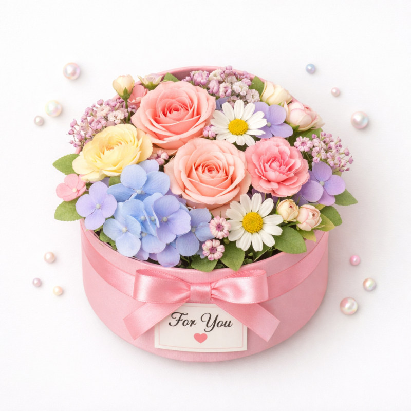  Mini Flower Box – Cute Pastel Gift Home - Foto 1