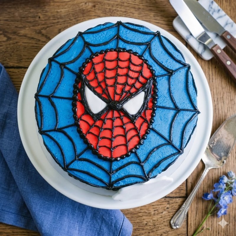 cake spiderman - 1 Spiderman Cake | Delicious Cakes for Kids