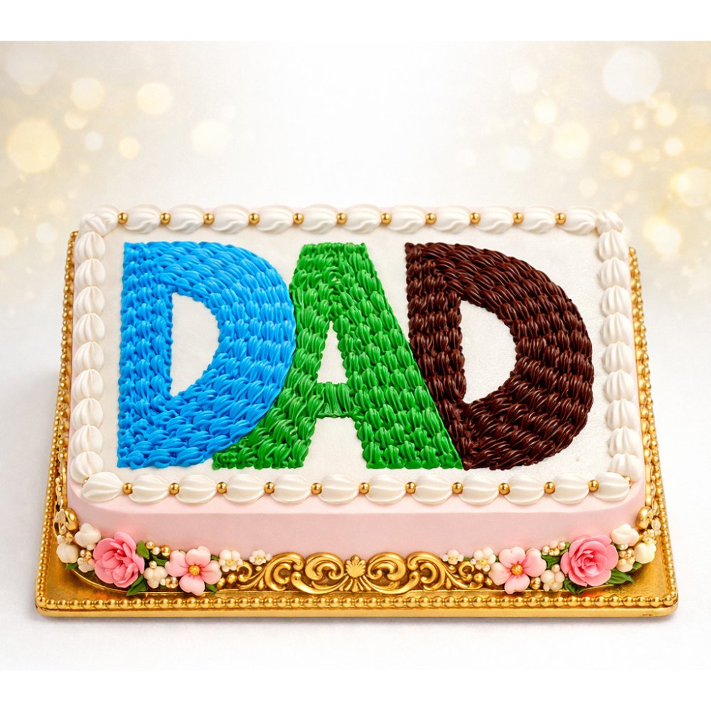 Custom DAD celebratory sheet cake