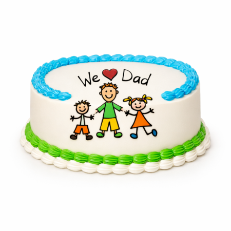 Birthday Cake for Dad | 1800g Cake - 5 Person | Pattaya
