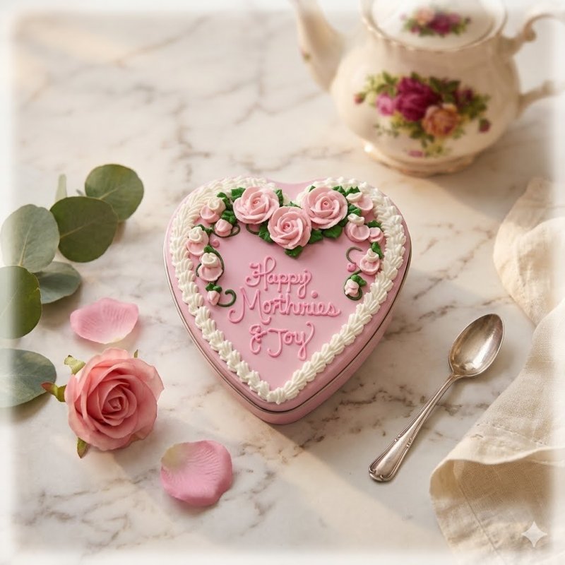  Heart Cake for Mother's Day | 1800g - Pattaya Delivery Cakes - Foto 2