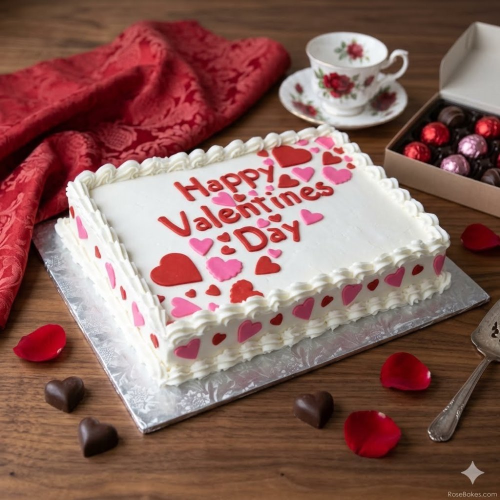 Valentine's Heart Cake 5 Pounds (1800g) - Valentine's Day Design delivery in Pattaya view 2