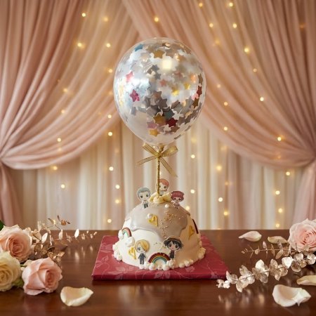 CAKE 1100 gram with balloon (3p delivery in 1-2 day) - 2 CAKE 1100克與氣球 | 1-2天送達