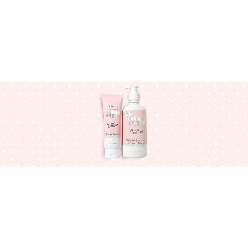 Collagen shower cream and foam cleanser