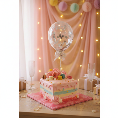  Birthday Cake | Macaron & Balloon Dessert - 750g Cake Cakes - Foto 2