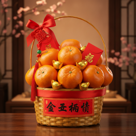 Καλάθι Δώρου Mandarin Orange Ευημερίας