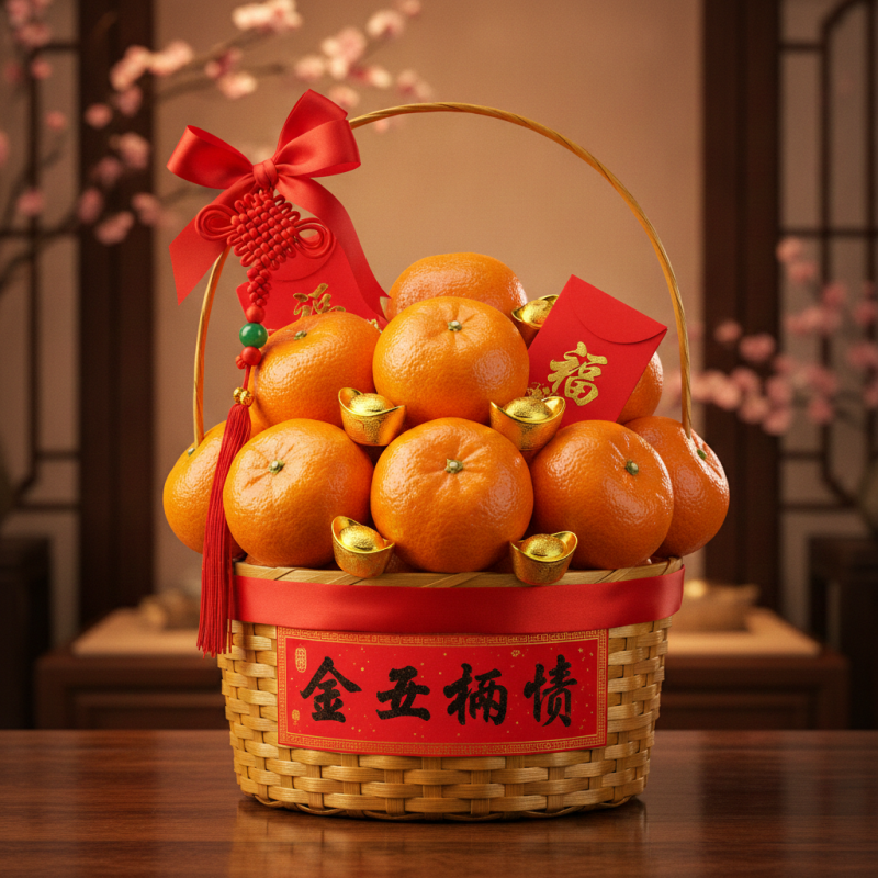 Καλάθι Δώρου Mandarin Orange Ευημερίας