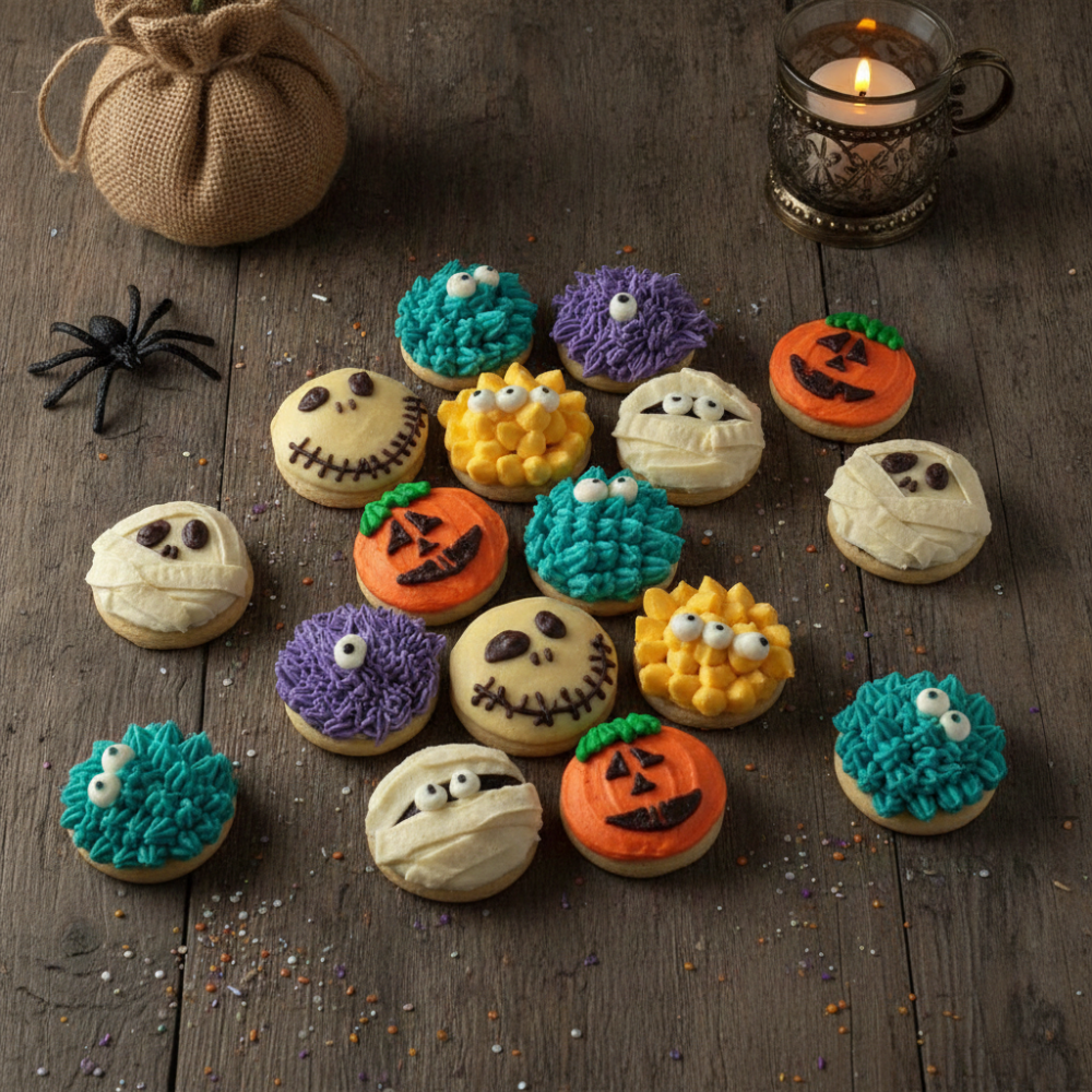 Halloween themed gourmet cookie collection