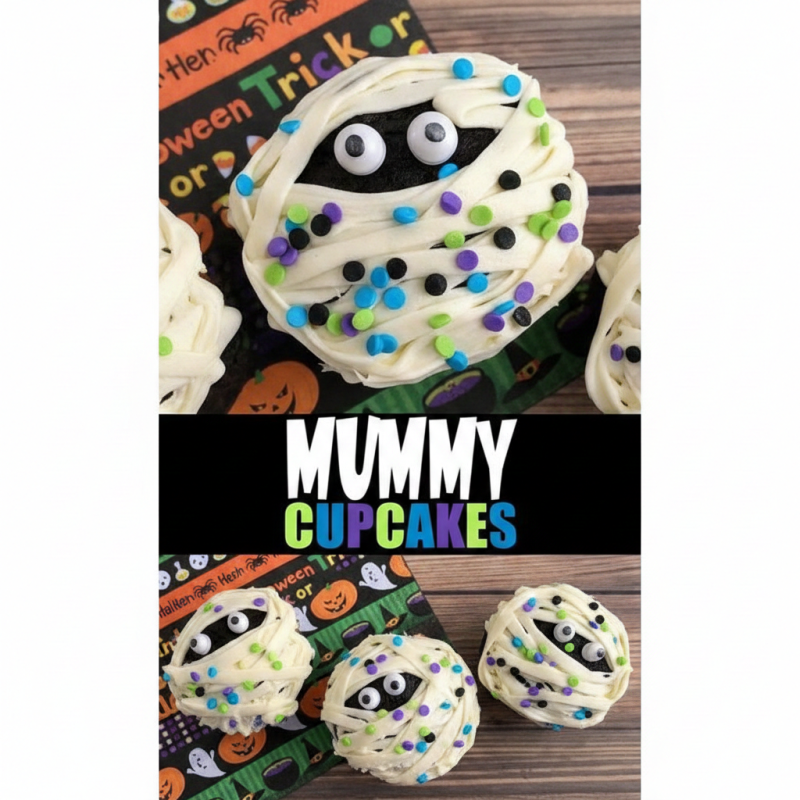 Halloween cupcakes 6 pc - 2 Halloween cupcakes 6 pc | Spookachtige Taarttraktaties