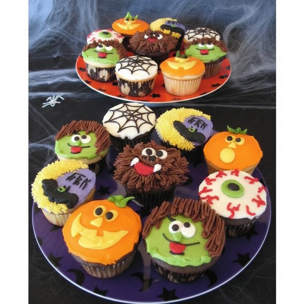 Conjunt de magdalenes temàtiques de Halloween gourmet