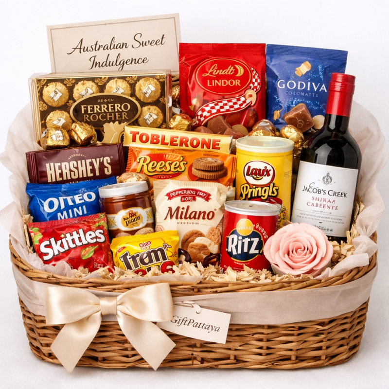 Australian Sweet Indulgence Gift Basket - 1 