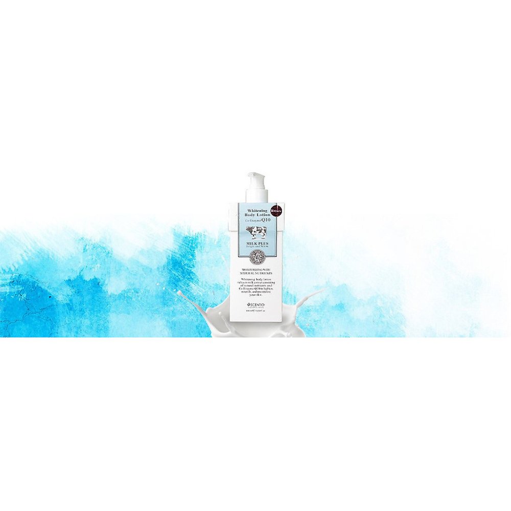 Milk Plus Whitening Body Lotion Co-Enzyme Q10 pumpeflaske
