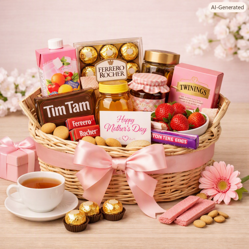 Luxury Mother’s Day Ribbon Basket