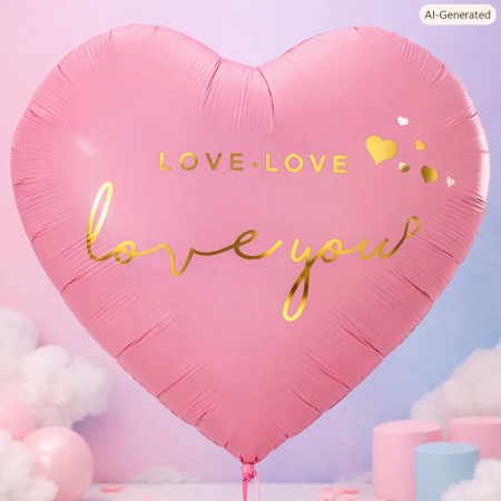 Heart Balloon | Romantic Pink Decoration - 63 Inch 3