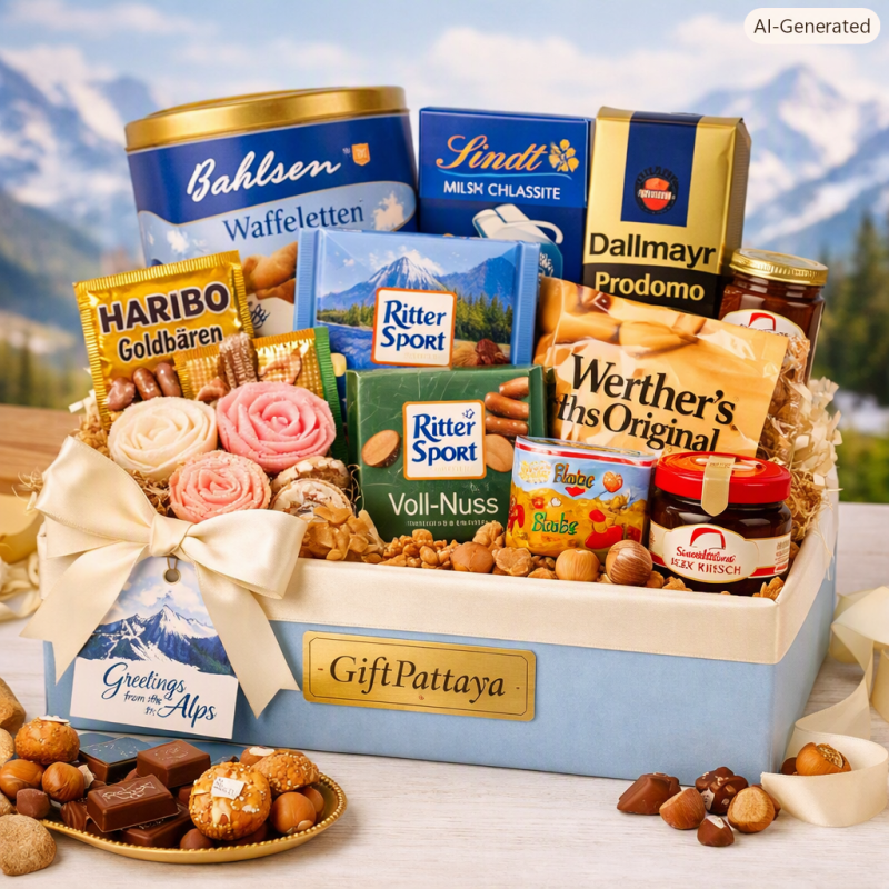German Alpine Ribbon Hamper