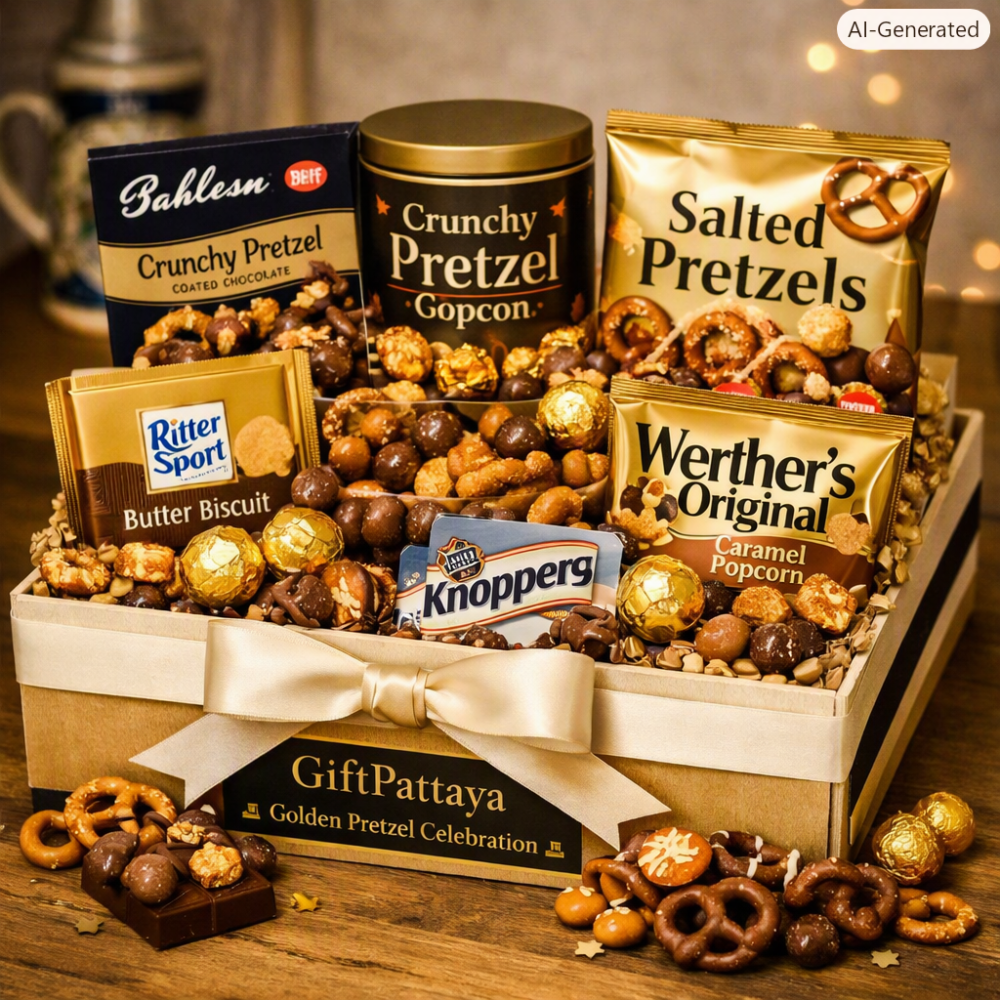 Gourmet Golden Pretzel Gift Hamper