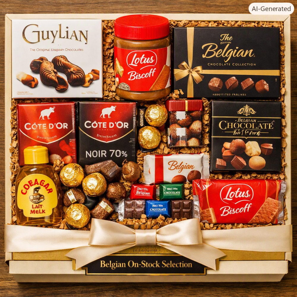 Belgian chocolate luxury gift hamper