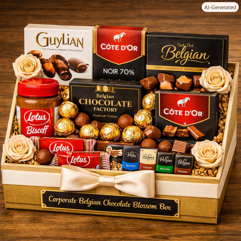 Belgian chocolate luxury corporate gift box