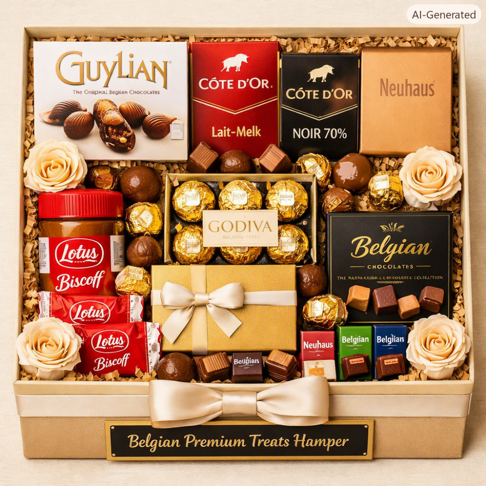 Belgian premium chocolate gift hamper
