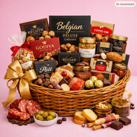 Luxury gourmet Belgian chocolate hamper