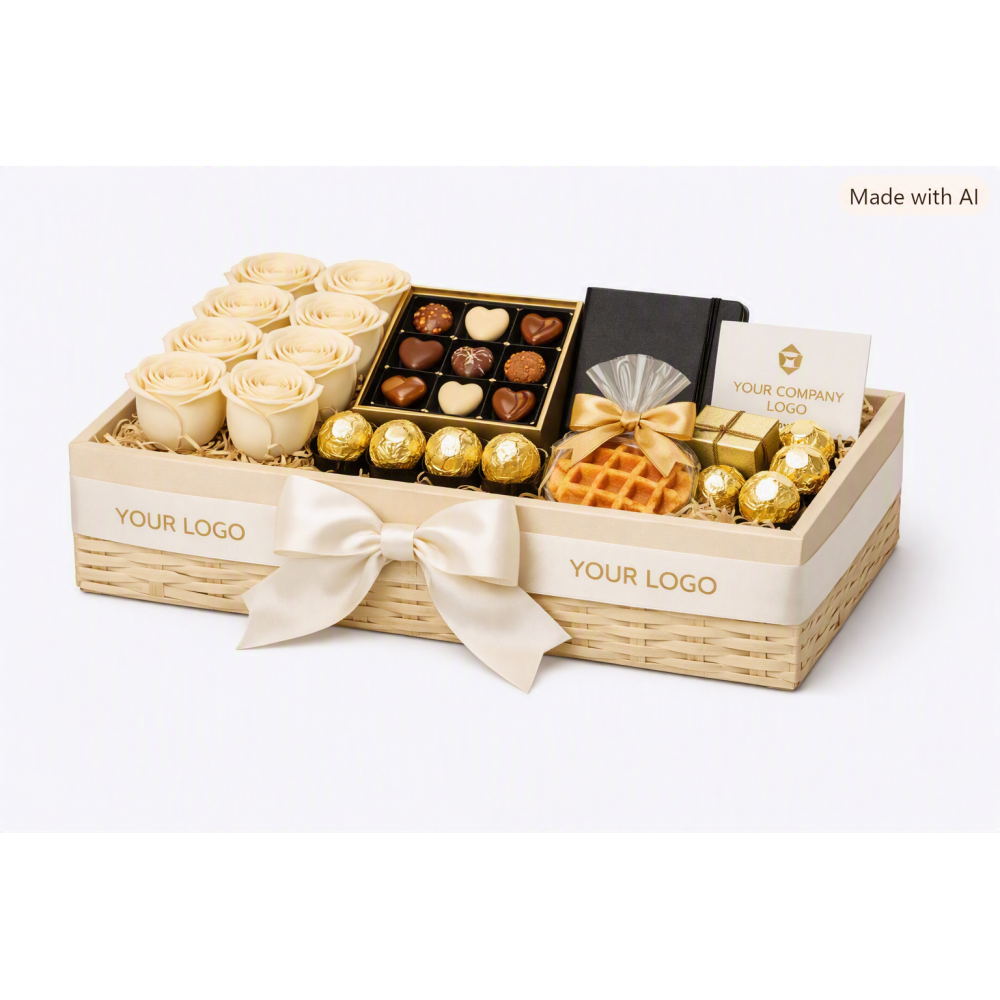 Luxury corporate gift hamper basket