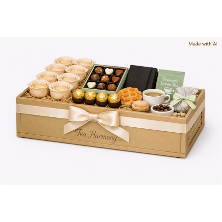 Gourmet tea gift set crate