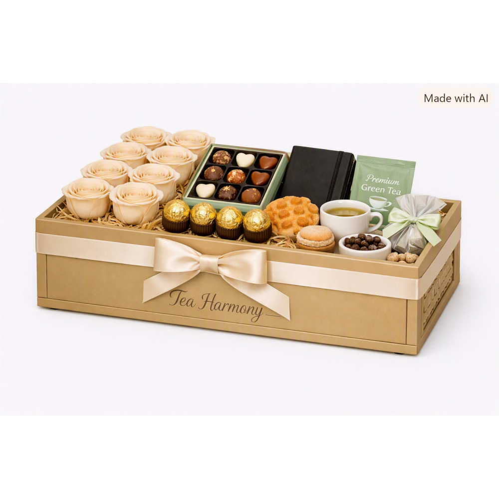 กล่องของขวัญชาสุดหรู Tea Harmony Celebration Crate