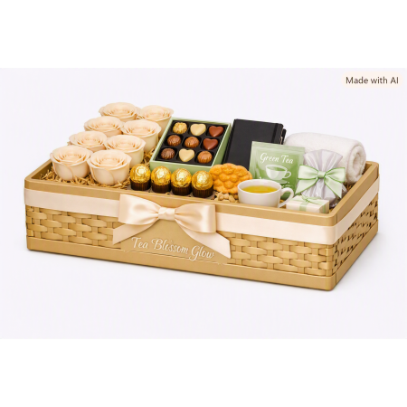 Glow Tea Blossom Gift Basket