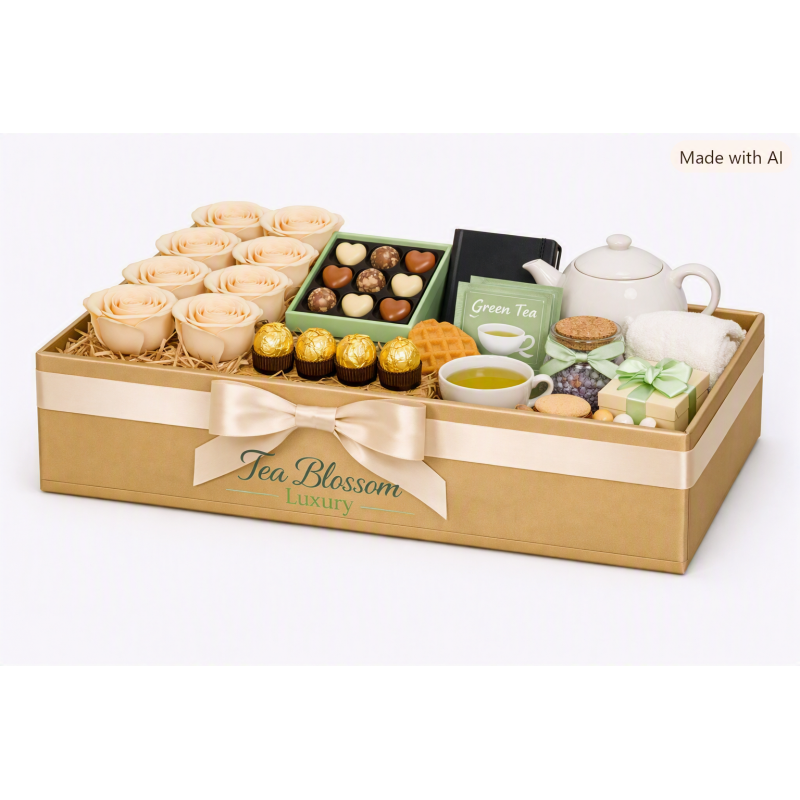 Luxury tea blossom gift hamper