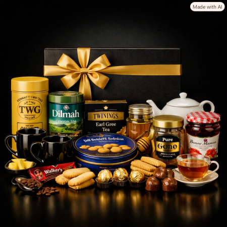 Tea & Biscuit Premium Box | Luxury Home Gift Set