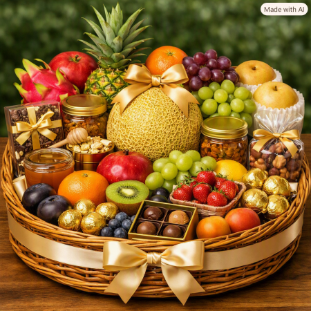 Golden Fruit Harmony Hamper | Premium Home Gift Set