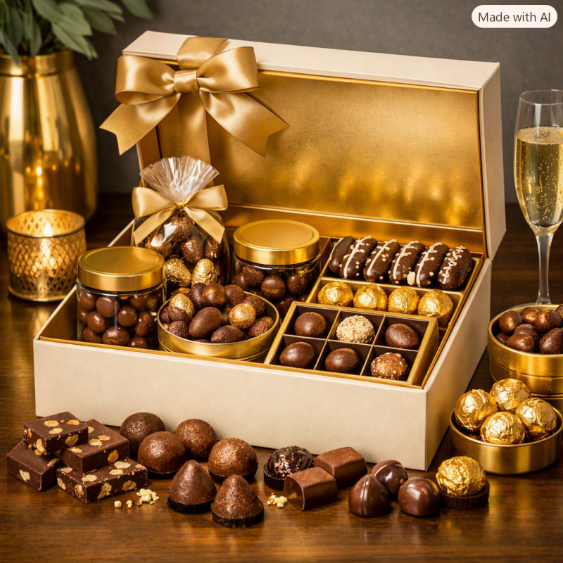 Premium Chocolate Glow Box | Luxury Home Decor & Gifts