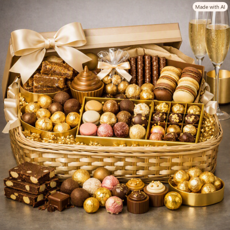 Golden Sweet Moments Hamper | Luxury Home Gift Set