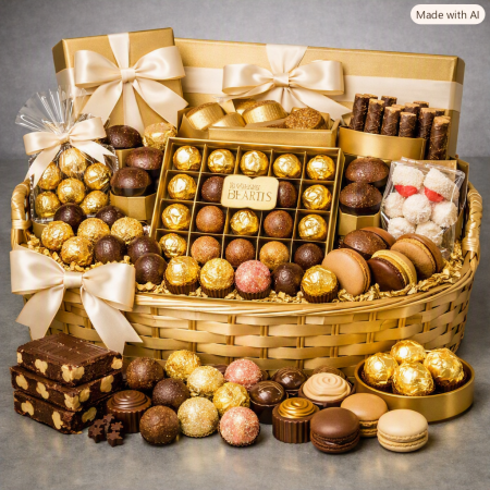 Chocolate Gold Premium Hamper | Luxury Home Gift Set
