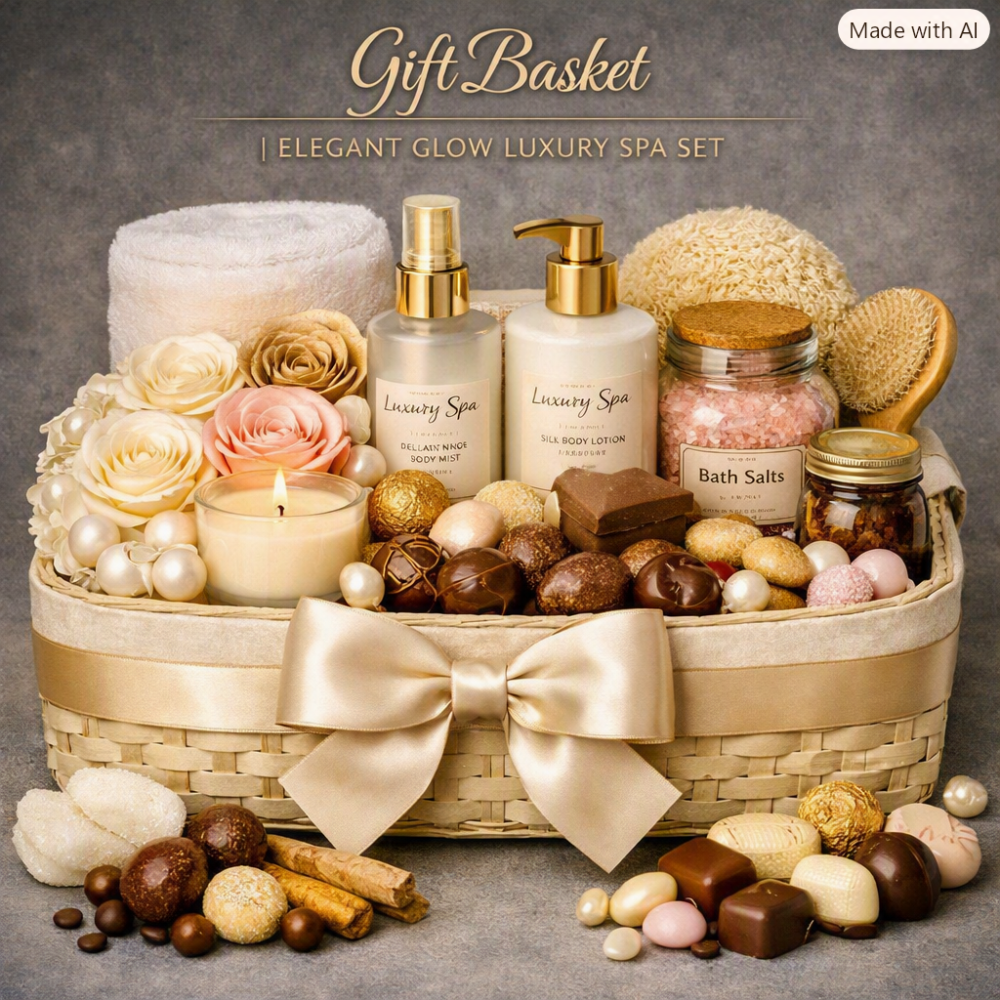 Elegant Glow Gift Basket