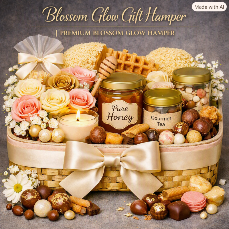 Premium Blossom Glow Hamper | Luxury Home Gift Set