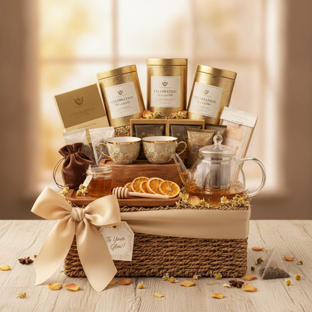 Tea Glow Celebration Basket