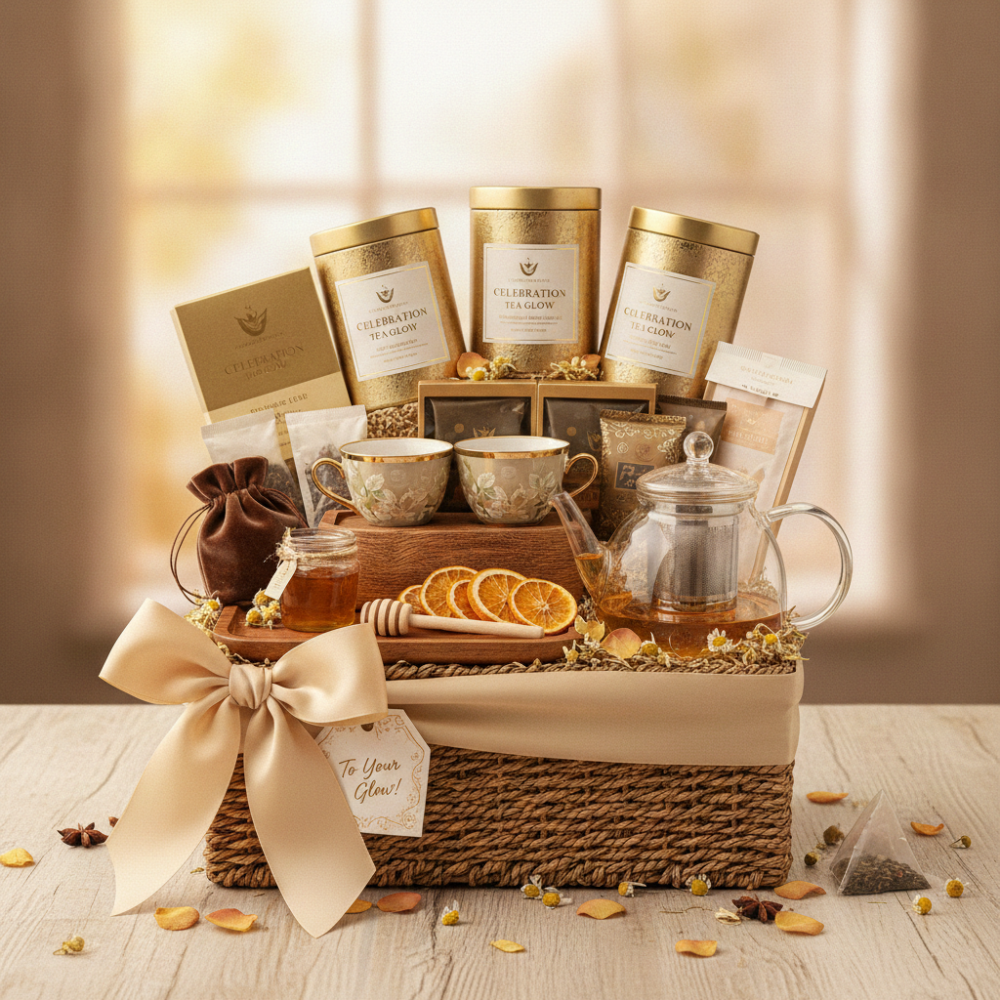 Tea Glow Celebration Basket