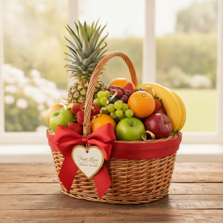 Fruit Love Ribbon Basket | Κομψή Διακόσμηση Σπιτιού & Δώρα