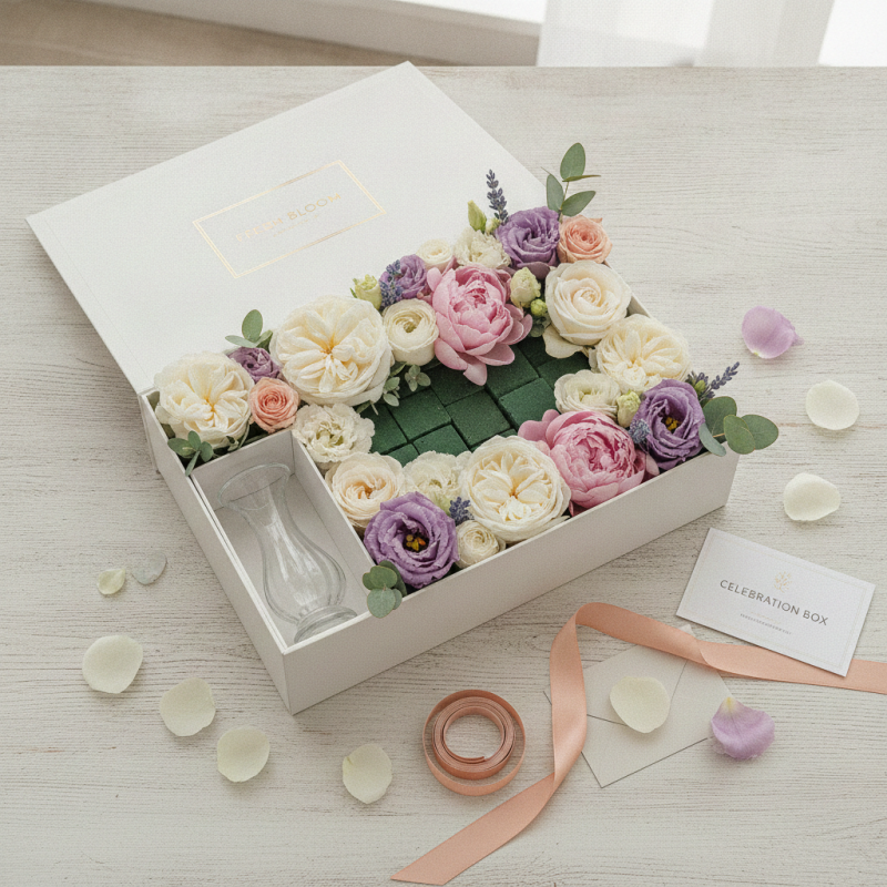 Celebration Box | Fresh Bloom Flower Gift Set