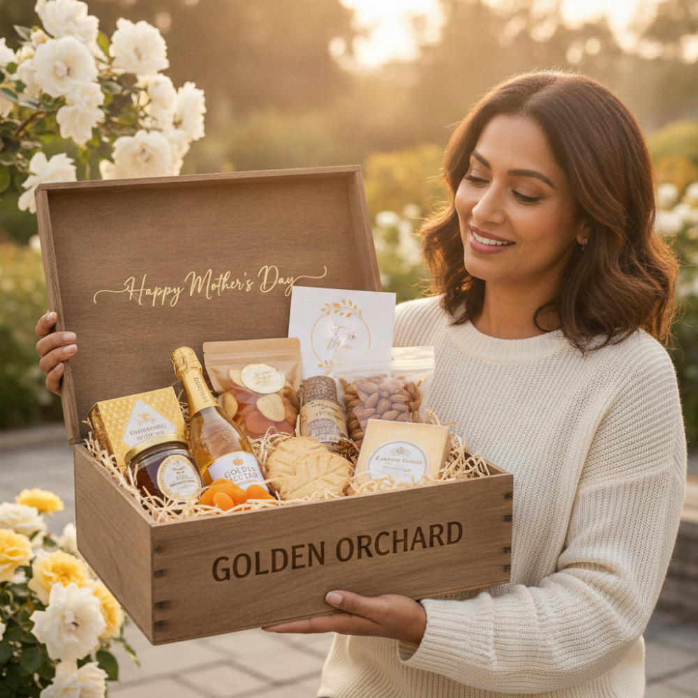 Gourmet Gift Box | Golden Orchard Mother's Day Set
