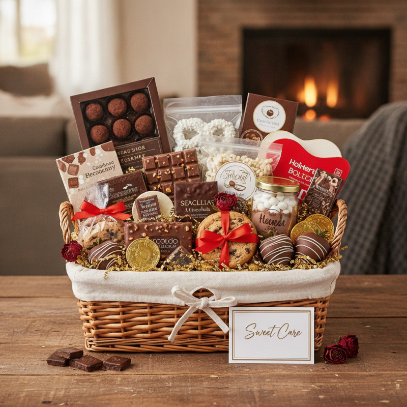 Chocolate Sweet Care Basket | Delicious Home Gift Sets