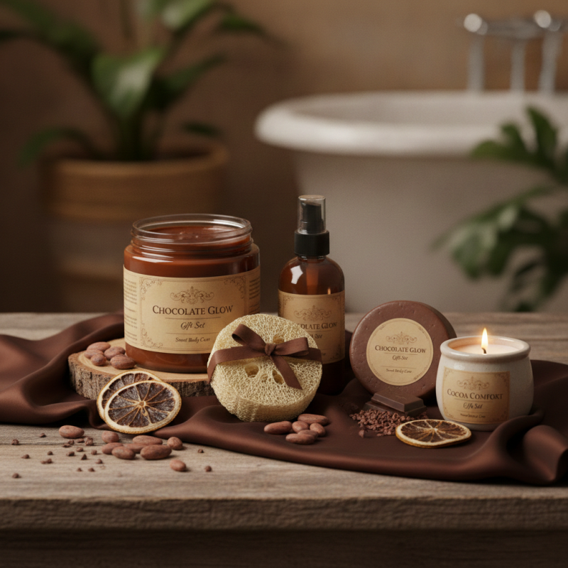 Sweet Chocolate Glow Gift Set | Luxury Home Pampering