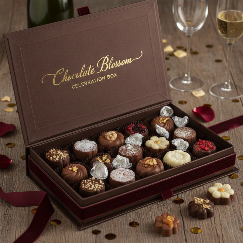 Chocolate Blossom Celebration Box | Premium Home Treats
