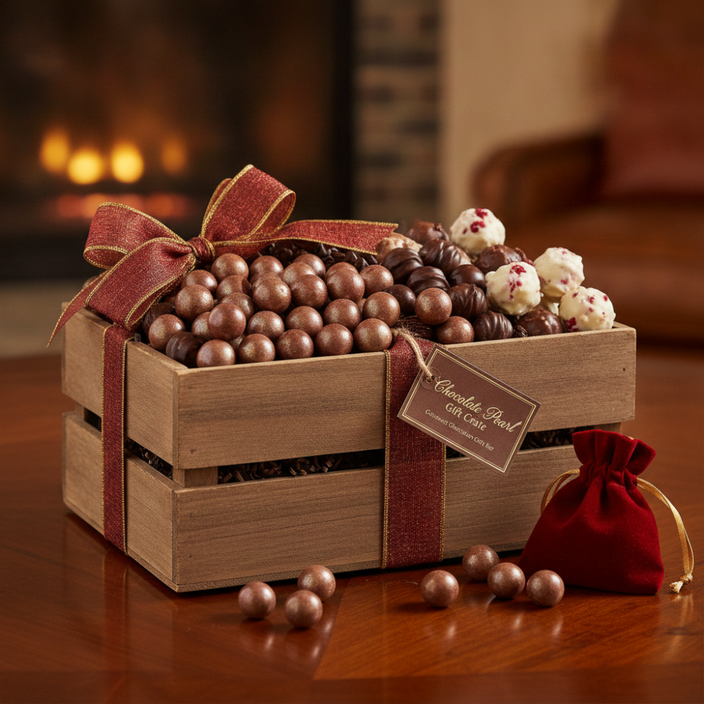 Chocolate Pearl Gift Crate