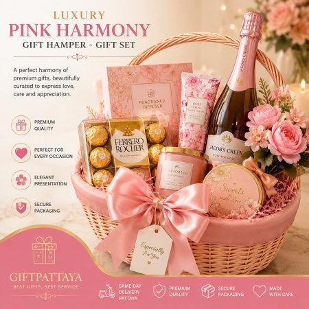 Δώρο Καλάθι | Luxury Pink Harmony - Σετ Δώρου | Buy online